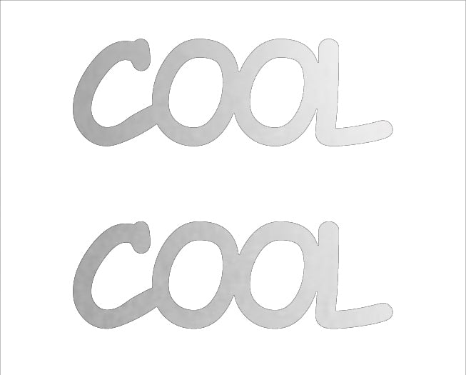 Custom-Buzz Word - COOL Silver