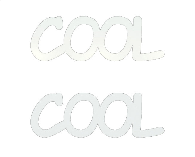 Custom-Buzz Word - COOL White