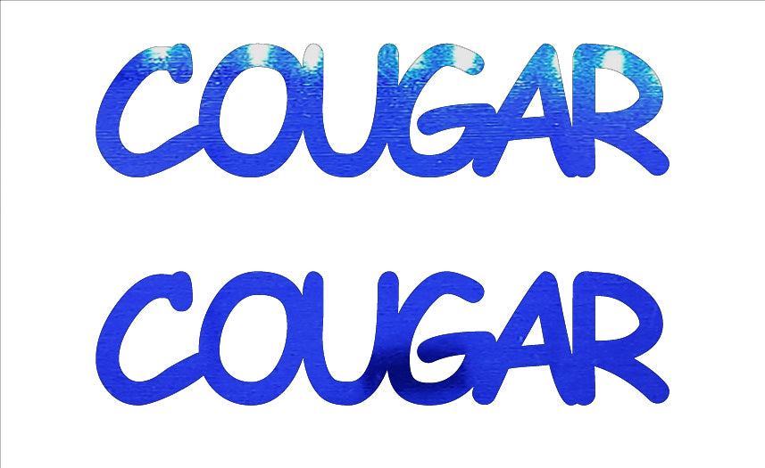 Custom-Buzz Word - COUGAR Blue Royal