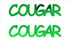 Custom-Buzz Word - COUGAR Green