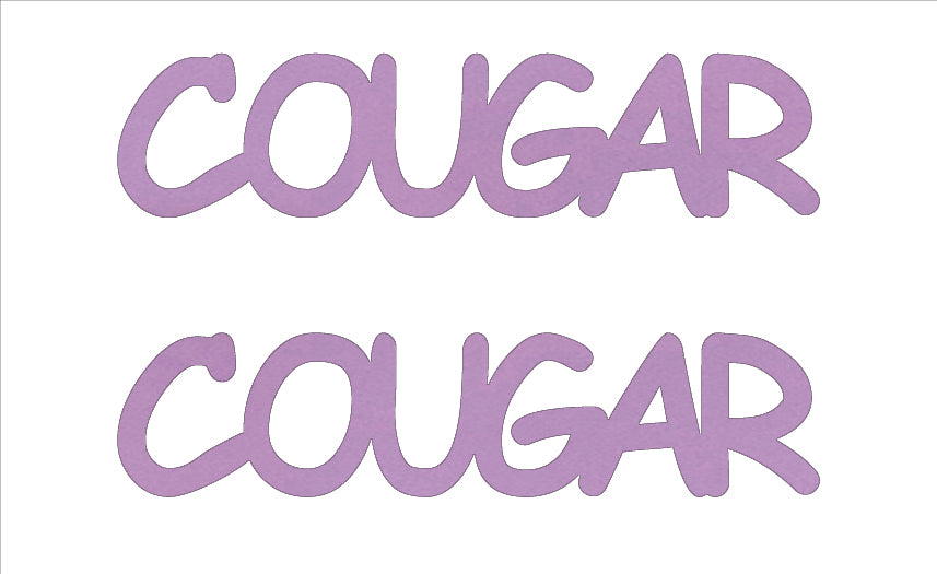 Custom-Buzz Word - COUGAR Pink