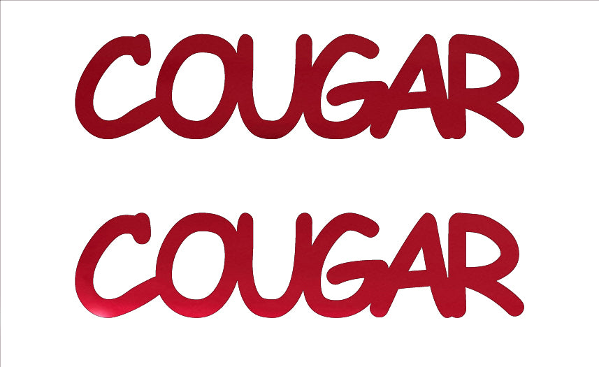 Custom-Buzz Word - COUGAR Red