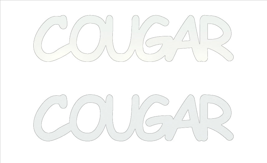 Custom-Buzz Word - COUGAR White