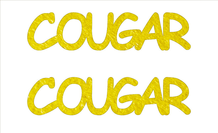 Custom-Buzz Word - COUGAR Yellow Paper