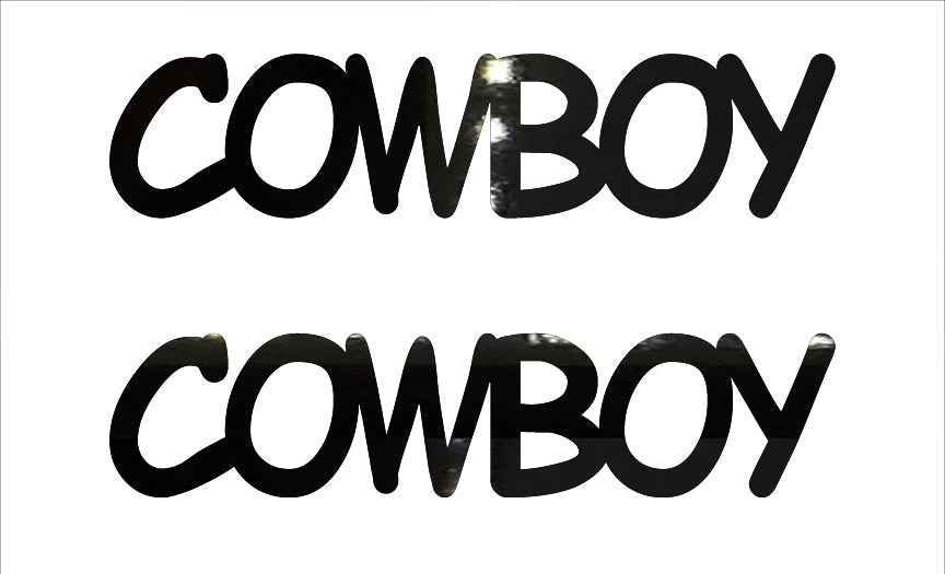 Custom-Buzz Word - COWBOY Black