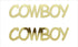 Custom-Buzz Word - COWBOY Gold