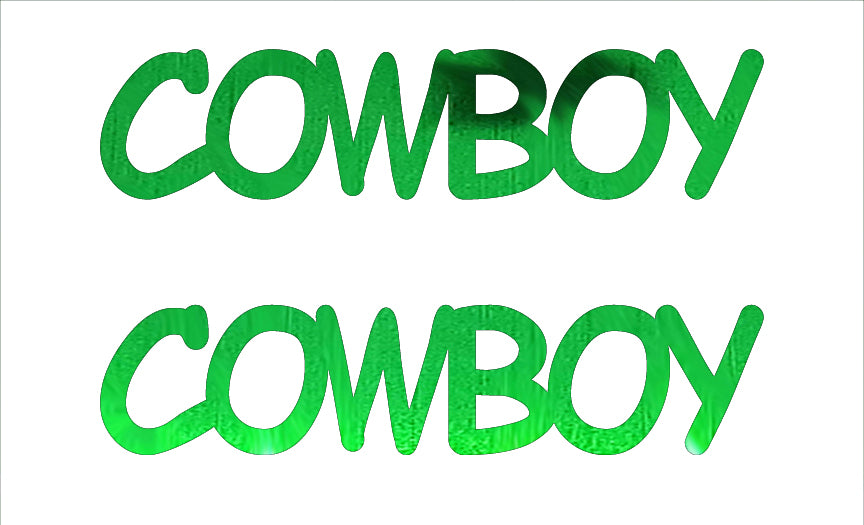 Custom-Buzz Word - COWBOY Green