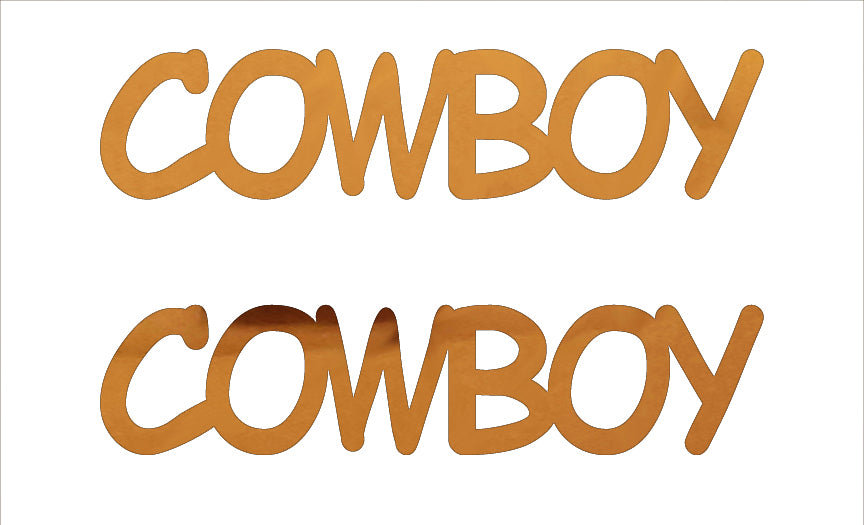 Custom-Buzz Word - COWBOY Orange