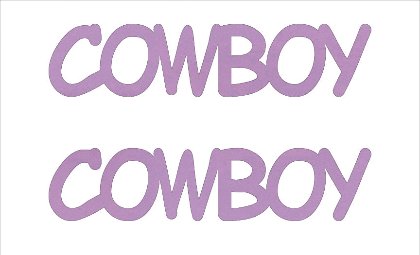 Custom-Buzz Word - COWBOY Pink