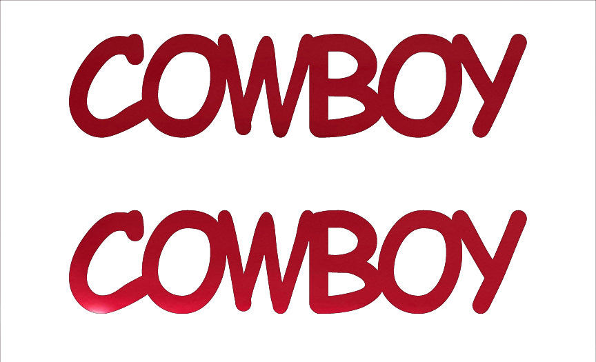 Custom-Buzz Word - COWBOY Red