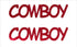 Custom-Buzz Word - COWBOY Red