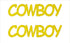 Custom-Buzz Word - COWBOY Yellow Paper