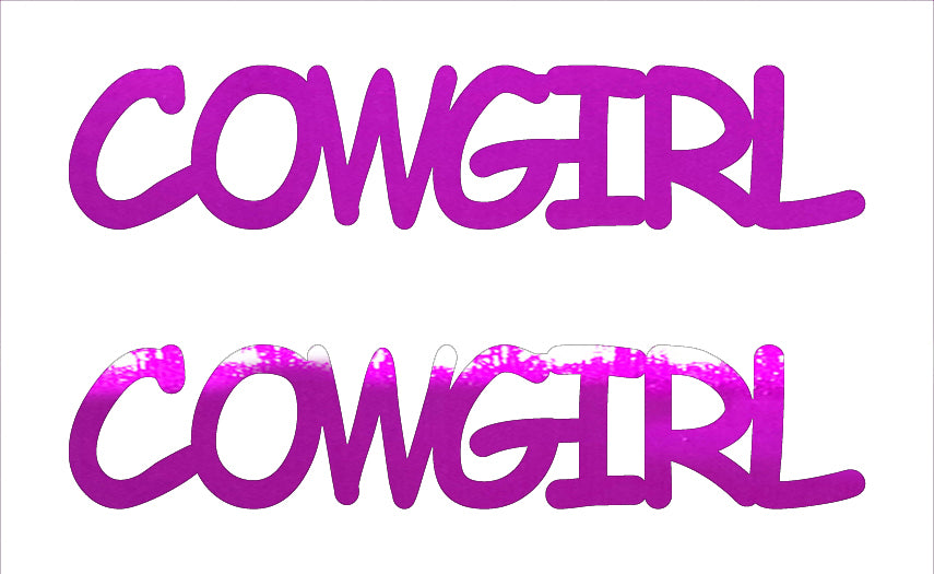 Custom-Buzz Word - COWGIRL Fuchsia