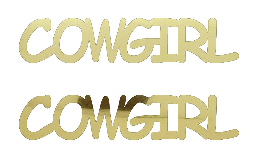 Custom-Buzz Word - COWGIRL Gold