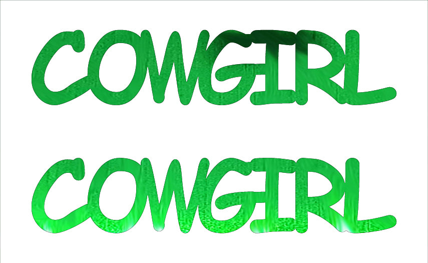 Custom-Buzz Word - COWGIRL Green