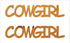 Custom-Buzz Word - COWGIRL Orange