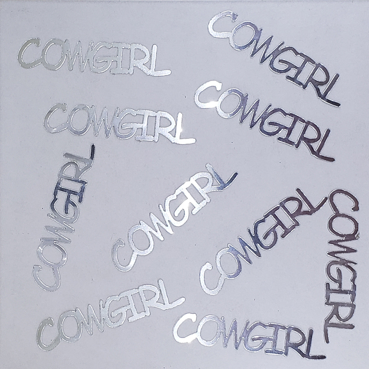 Custom-Buzz Word - COWGIRL Silver