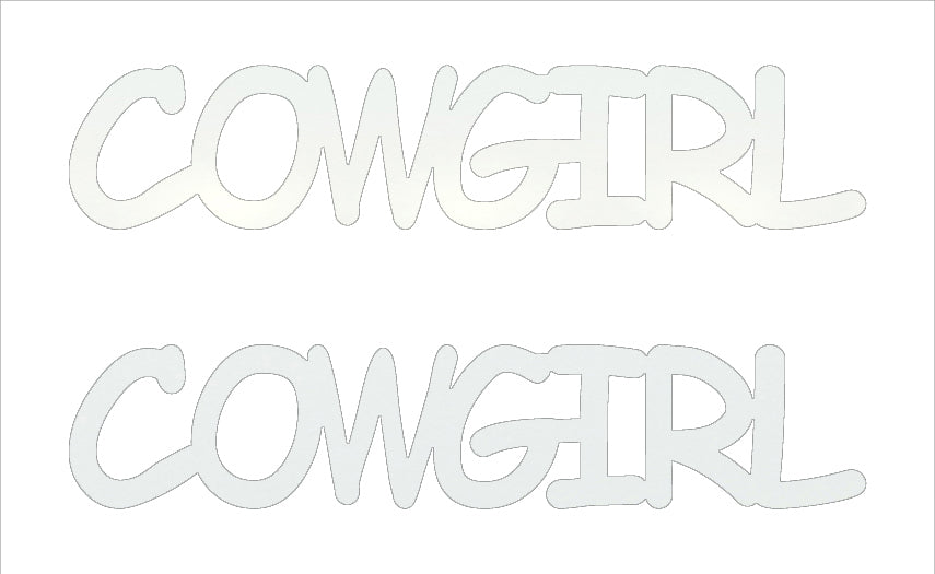 Custom-Buzz Word - COWGIRL White