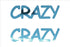 Custom-Buzz Word - CRAZY Blue Sky