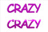 Custom-Buzz Word - CRAZY Fuchsia