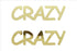 Custom-Buzz Word - CRAZY Gold