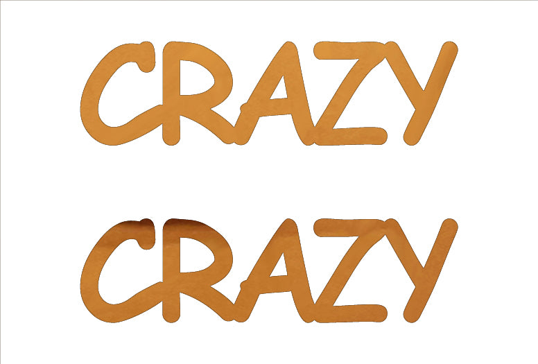 Custom-Buzz Word - CRAZY Orange