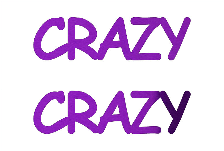 Custom-Buzz Word - CRAZY Purple