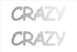 Custom-Buzz Word - CRAZY Silver