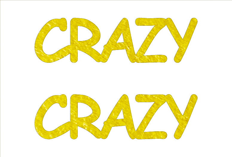 Custom-Buzz Word - CRAZY Yellow Paper