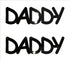 Custom-Buzz Word - DADDY Black