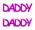 Custom-Buzz Word - DADDY Fuchsia