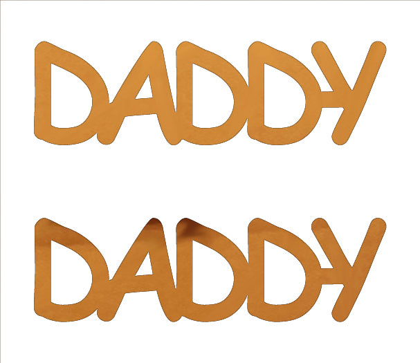 Custom-Buzz Word - DADDY Orange