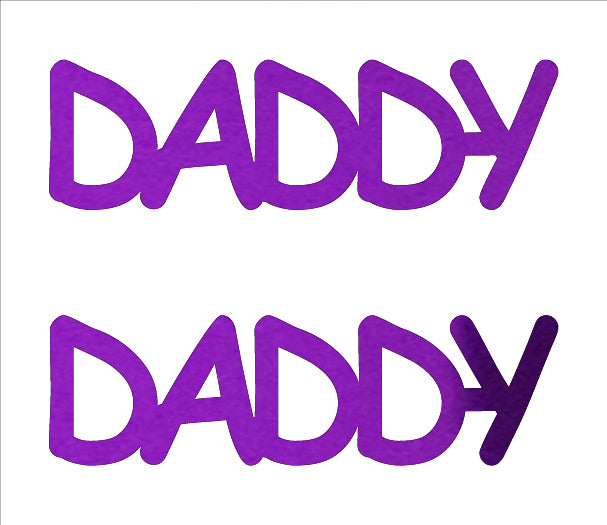 Custom-Buzz Word - DADDY Purple