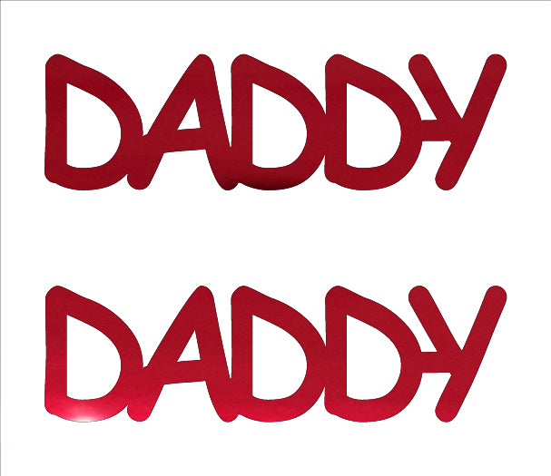 Custom-Buzz Word - DADDY Red