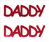 Custom-Buzz Word - DADDY Red