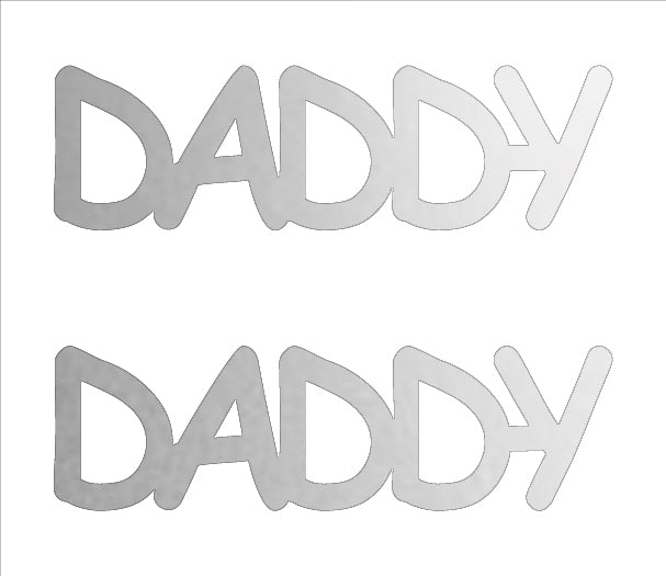 Custom-Buzz Word - DADDY Silver