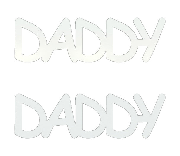 Custom-Buzz Word - DADDY White