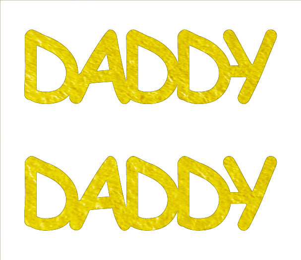 Custom-Buzz Word - DADDY Yellow Paper