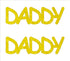 Custom-Buzz Word - DADDY Yellow Paper