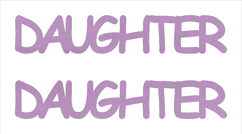 Custom-Buzz Word - DAUGHTER Pink