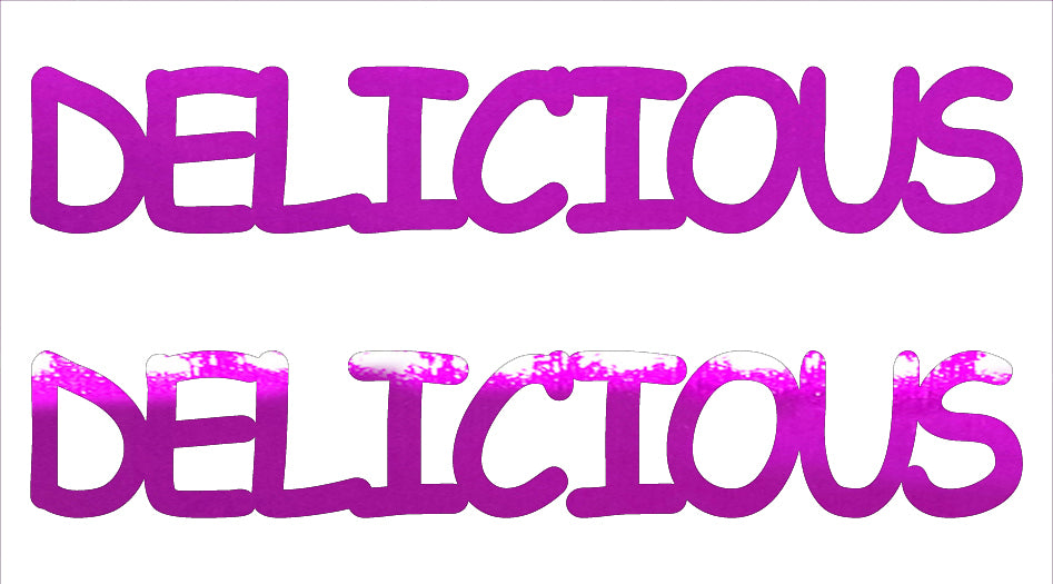 Custom-Buzz Word - DELICIOUS Fuchsia