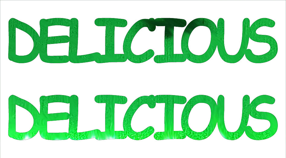 Custom-Buzz Word - DELICIOUS Green