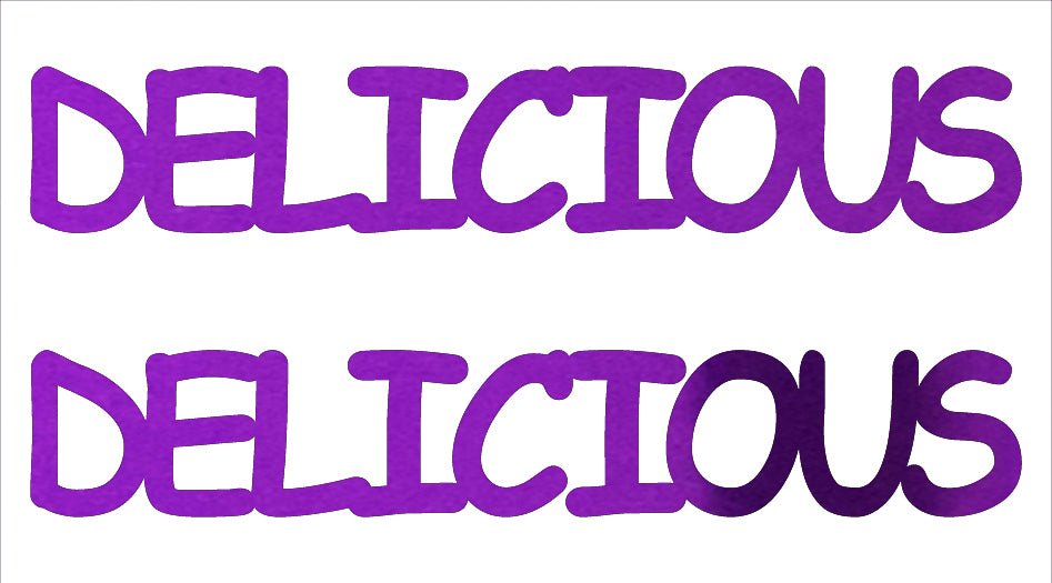 Custom-Buzz Word - DELICIOUS Purple