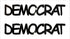 Custom-Buzz Word - DEMOCRAT Black