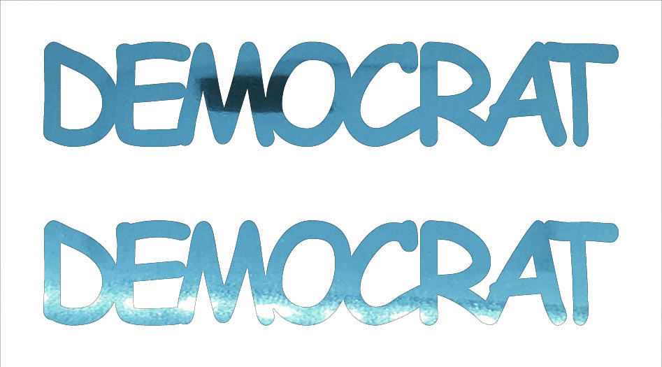 Custom-Buzz Word - DEMOCRAT Blue Sky