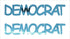 Custom-Buzz Word - DEMOCRAT Blue Sky