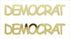 Custom-Buzz Word - DEMOCRAT Gold