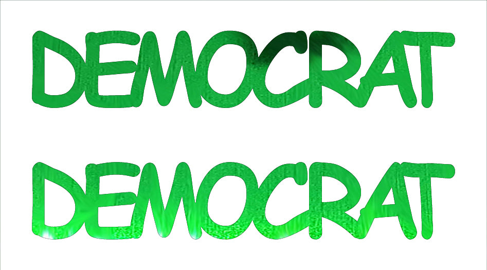 Custom-Buzz Word - DEMOCRAT Green