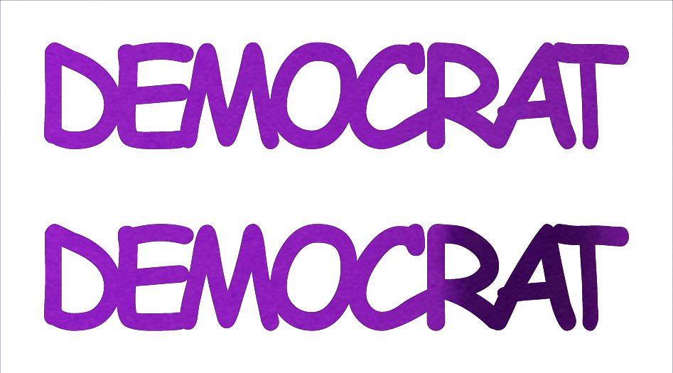 Custom-Buzz Word - DEMOCRAT Purple