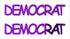 Custom-Buzz Word - DEMOCRAT Purple